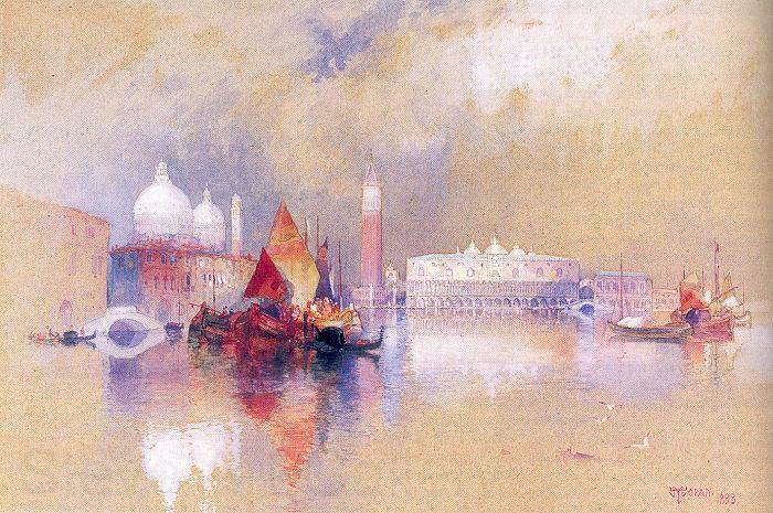 Moran, Thomas View of Venice Spain oil painting art